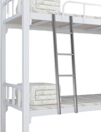 Bedladder - Stapelbed ladder - Veilig instappen - Gereedschapsloze montage - Tot 150 kg - Zilver