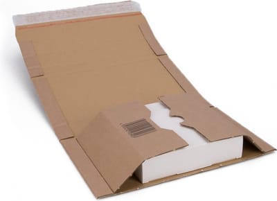 Boekverpakking 219 x 157 x 0-54 mm (a5) bruin | 25 stuks
