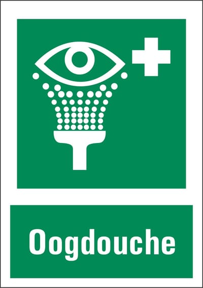 Oogdouche bord met tekst 148 x 210 mm