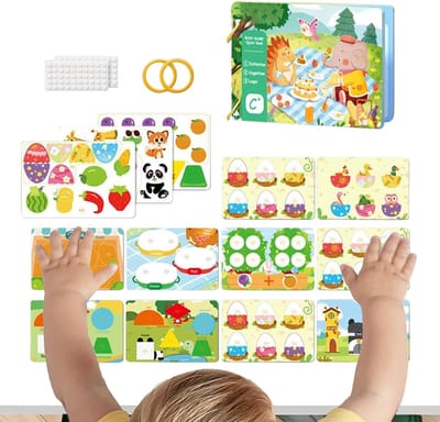 Activiteiten Boek - Cognitief Speelgoed - Vroeg Leren - Gladde Randen - 21 x 14 cm - Multicolor