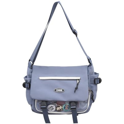 Nieuwe Studenten Klas Tas Vrije Tijd Postman Tas Transparante Pijn Tas Schoudertas Hipster Grote Capaciteit Messenger Bag gray