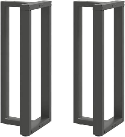 Bartafelpoten 2 stuks - Tafelonderstel Tafelpoten - Meubels Personaliseren - T-vormig Ontwerp - 50x35x101 cm - Antraciet