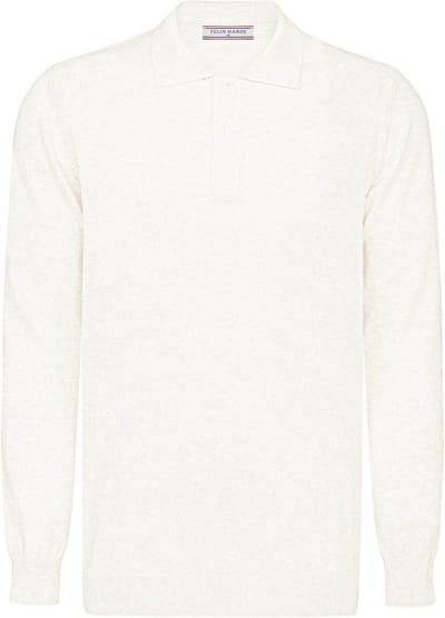 Felix Hardy Trui Met Polokraag - Polo Shirt - 100% Katoen Heren Ecru - 2Xl