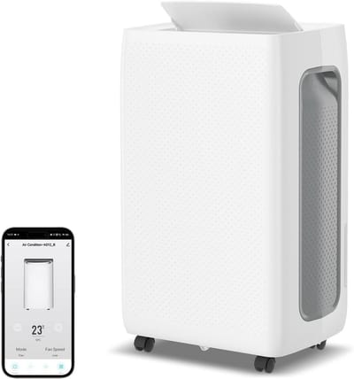 Luchtontvochtiger Elektrisch - Vochtvreter Kamer - Droge Lucht - App Bediening - 26 L/Dag - Wit Grijs