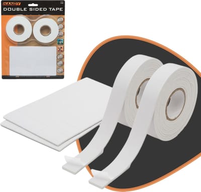 Handy Dubbelzijdig Plakband - Foam Tape - Tape Extra Sterk - Montagetape 130-Delig - Rechthoekige plakkers Dubbelzijdig - BPK