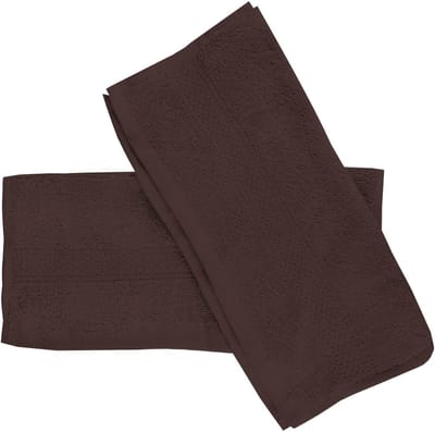 Famanu – Set van 2 katoenen gastservetten, bruin, 30 x 40 cm, ideaal voor diners en feesten