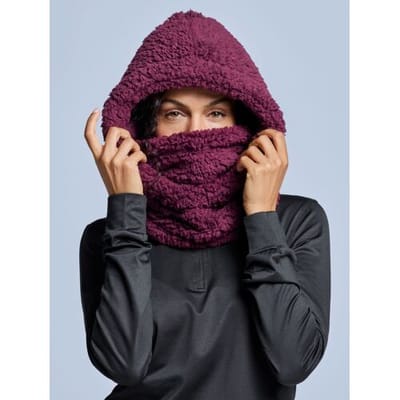 Poederbaas FLUFFY BALACLAVA U (601) ONE SIZE - Unisex Mutsen - Bordeaux