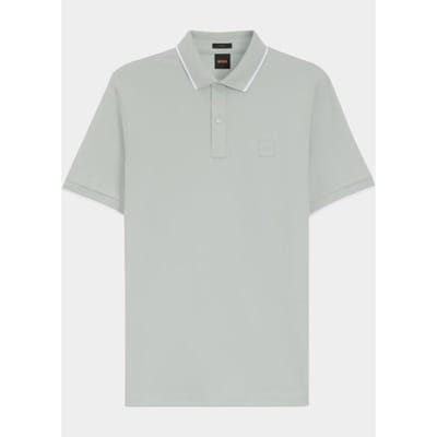 BOSS Orange Polo heren Grijs Passertip 10256683 01 50507699/043