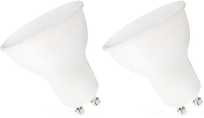 Spectrum Dimbare LED Lamp GU10 6W - 230V - 500 Lumen - 6000K Koud wit - Helder daglicht - Dimbaar - Energiezuinig - 2 stuks