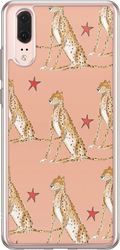 Casimoda® hoesje - Geschikt voor Huawei P20 - Cheetah Print - Siliconen/TPU - Soft Case - Multi - Geen opdruk
