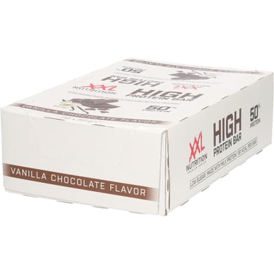 XXL Nutrition - High Protein Bar 2.0 - 25 Gram Eiwit - Eiwitrepen, Eiwitreep, Proteine Repen - Vanilla Chocolate - 20 Pack