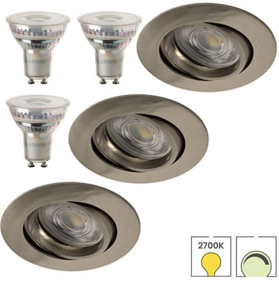 Lybardo - Inbouwspots - 8-pack - Spotjes Inbouw - Costa - Kantelbaar
