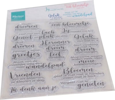Marianne Design Clear Stamp Droom En Geniet