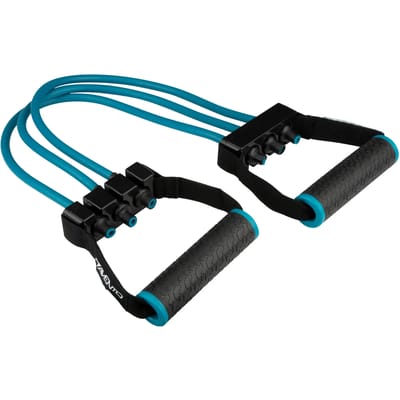 Avento Fitness Borst Expander - Verstelbaar - Blauw - Lengte ca. 60 cm