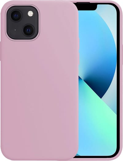 Hoesje - Geschikt voor Apple iPhone 14 - Sterk & Shockproof - Siliconen Case - Hoes Cover - Telefoonhoes - Lila