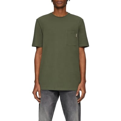 s.Oliver -qs T-shirts Dark Green Talla: M | Camisetas Básicas Outlet | Hombre | Verde