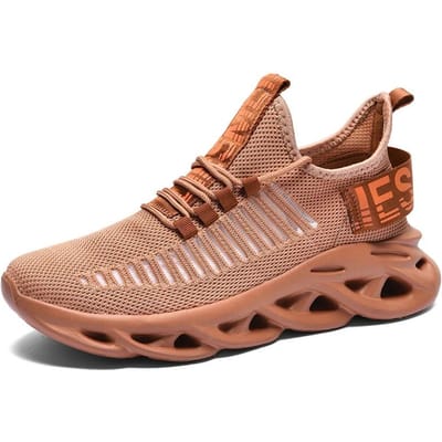 Nieuwe Heren Chunky Sneakers Mesh Ademend Zomer Mode Platform Lichtgewicht Heren Casual Schoenen Wit Grote Maat 39-46 39 bruin