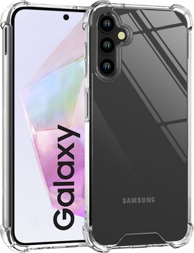 Hoesje geschikt voor Samsung Galaxy A35 - Shockproof Transparant Back Cover Case