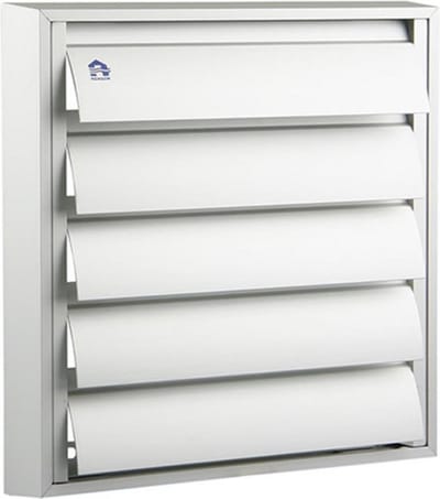 DAMPKAPROOSTER 210 x 210 mm - KLEUR ALU ANO F1 - RENSON