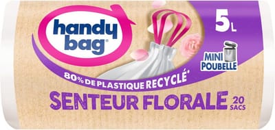 Vuilniszakken voor Badkamer met Schuifgrepen - 5L - 20 Zakken - Waterdicht en Lekvrij - 100% Gerecycled