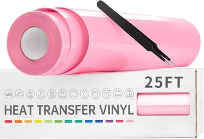 Warmteoverdracht Vinyl Roze Rol - 30,5 cm x 7,6 m - Strijken op Textiel voor T-shirts en DIY Projecten