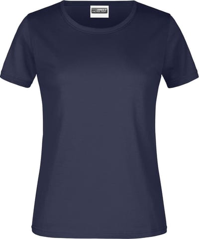 James And Nicholson Dames/dames Ronde Hals Basic T-Shirt (Marine)