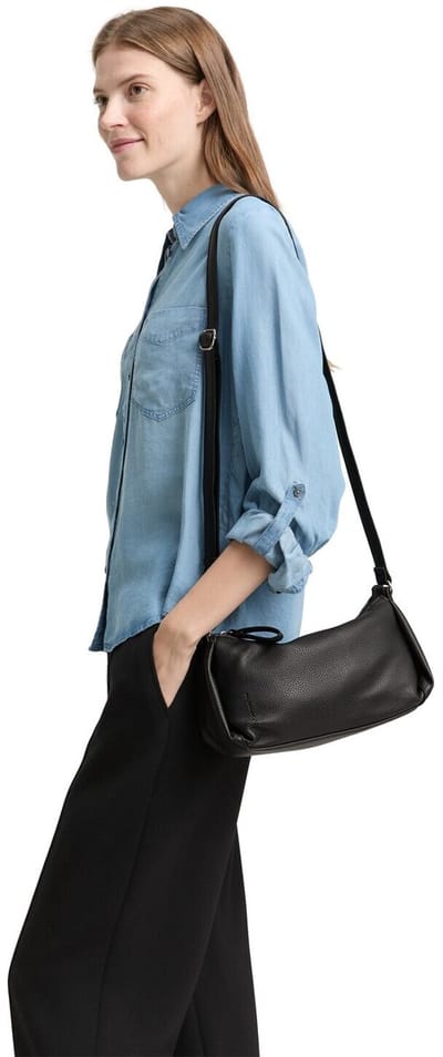 Tom Tailor - TTCASSIA S schoudertas van kunstleer - Maat ONESIZE - schwarz / black