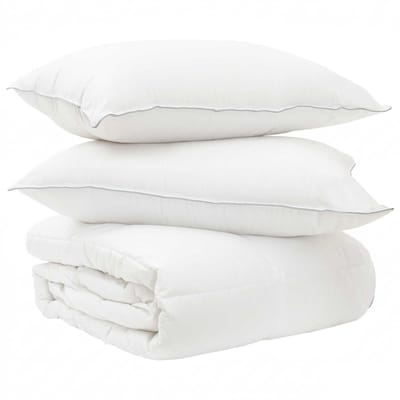 vidaXL - Deken - Set - 2 - st - 200 - x - 200 - cm - Zomer - 150 - gsm - Bamboevezel - Wit