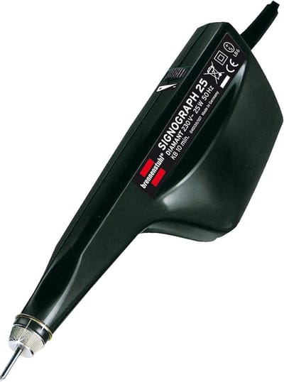 Graveerset 25 Watt - Graveerpen Elektrisch - Metaal Graveren - Inclusief 2 Punten - 1.8 Meter Snoer - Multicolor