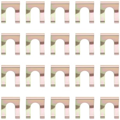 Dailygoods- Remleidingclips 20 Stuks - U-vormige Beugel - Roestvrij Staal - Lichtgewicht - Duurzaam - Voor Auto's en Vrachtwagens - Remclips