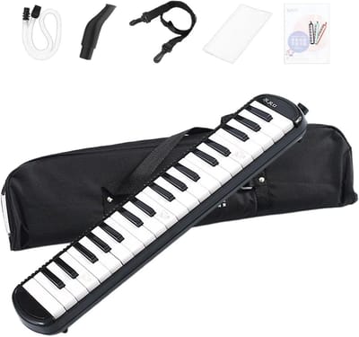 Melodica Children's Wind Instrument Melodica Instrument 32 Keys Harmonium Instrument with Carry Bag for Beginners and Professionals