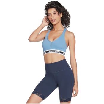 Skechers Go Walk Jacquard Bra, Vrouwen, Blauw, Sport Beha, maat: S