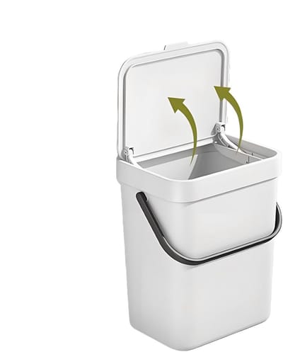 Afvalbak Keuken - Compostbak Aanrecht - Thuis Composteren - Geurdicht Deksel - 65L Capaciteit - Veelkleurig