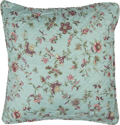 Clayre & Eef Kussenhoes 50x50 cm Turquoise Polyester Vierkant Sierkussenhoes