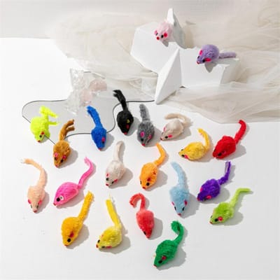 3/200 Stuks Rammelaar Kat Muis Speelgoed Ook Vooraf Gevuld Kattenkruid Nepbont Kat Muis Speelgoed Interactief Kat Spel Kattenkruid Speelgoed Voor Binnenkatten Speelgoed (as the picture,3PCS)