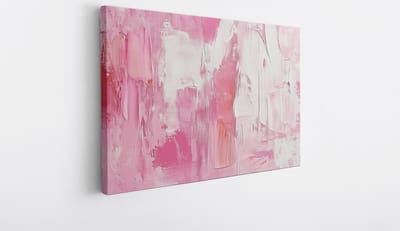 Saammp Canvas Schilderij - Groffe kwast strepen - Abstract - 30x20 - Foto op canvas - Wanddecoratie - Muurdecoratie Woonkamer - Slaapkamer decoratie - Canvas Print