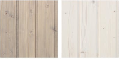 Timbela DKMT01-GREY/WHITE - Houtimpregneringsset voor binnen- en buitendecoratie: 5L wit + 5L grijs impregneermiddel + GRATIS borstelset