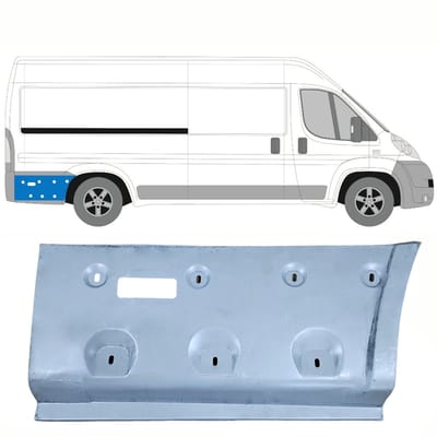 Reparatiepaneel achterspatbord voor Peugeot Boxer 2006-2025 / Rechts