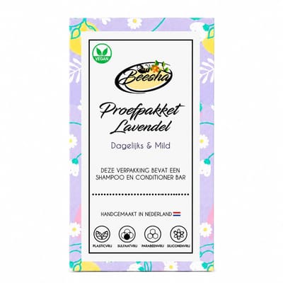 Beesha - Proefpakket Lavendel Duo - Vegan - Sulfaatvrij - Parabeenvrij - CG Proof