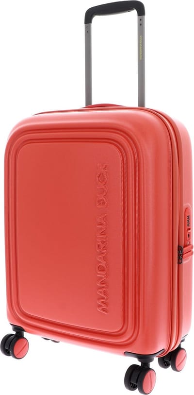 MANDARINA DUCK Logoduck + Cabin Trolley Ginger Koraalrood 55cm