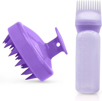 Haarverf Applicator Set met Borstel, Fles en Kam voor Precisie en Gemakkelijk Aanbrengen van Haarverf
