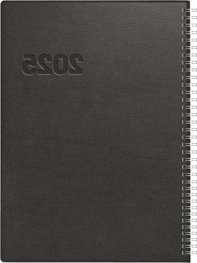 Agenda 2025 - Dagplanner - Afspraken Plannen - Per Dag Een Pagina - A4 Formaat - Zwart