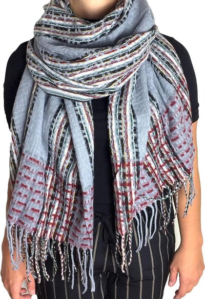 Dames Winter Sjaal - Oversized Sjaal Poncho - Warm Blijven - Dikke Gebreide Stijl - 190 x 75 cm