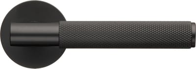 Ostiumhome® - Deurbeslag - Zwarte Deurklink - Diamond cut - Mat Zwart - Siena