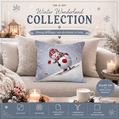 Winter Wonderland Collection Kussenhoes - 45x45 cm