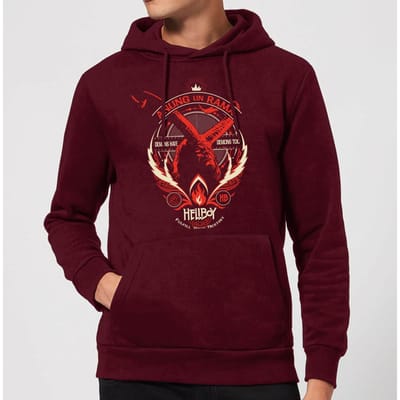 Hellboy Anung Un Rama Hoodie - Burgundy - XL