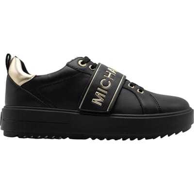 Michael Kors - maat 38 - Emmett Strap Lace Up Dames Sneakers - Zwart