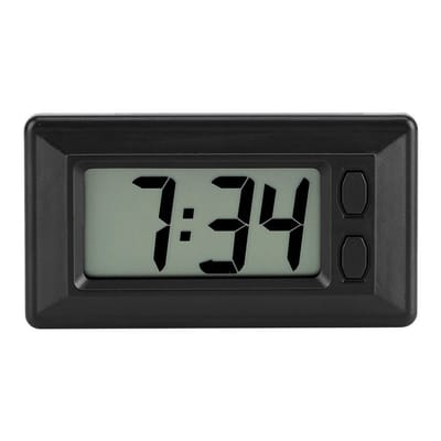 Dailygoody - Elektronische Orloge Dashboard Klok - Ultradunne LCD-Klokken - Handig voor Auto - Digitaal Datum Tijd Kalender - Compact en Gebruiksvrien