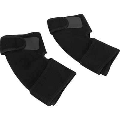 Toermalijn Verwarmde Kniebrace Wrap Knieondersteuning Ver Infrarood Knie Verwarmingskussen Verwarmd Kniekussen Ingebouwd black