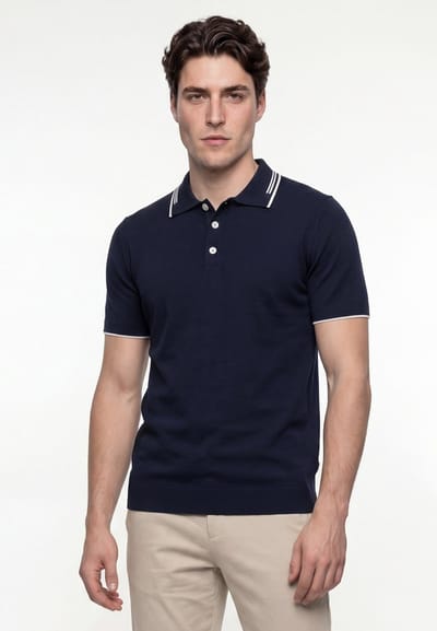 Felix Hardy Polo Shirt Korte Mouwen 100% Katoen Heren Navy - M
